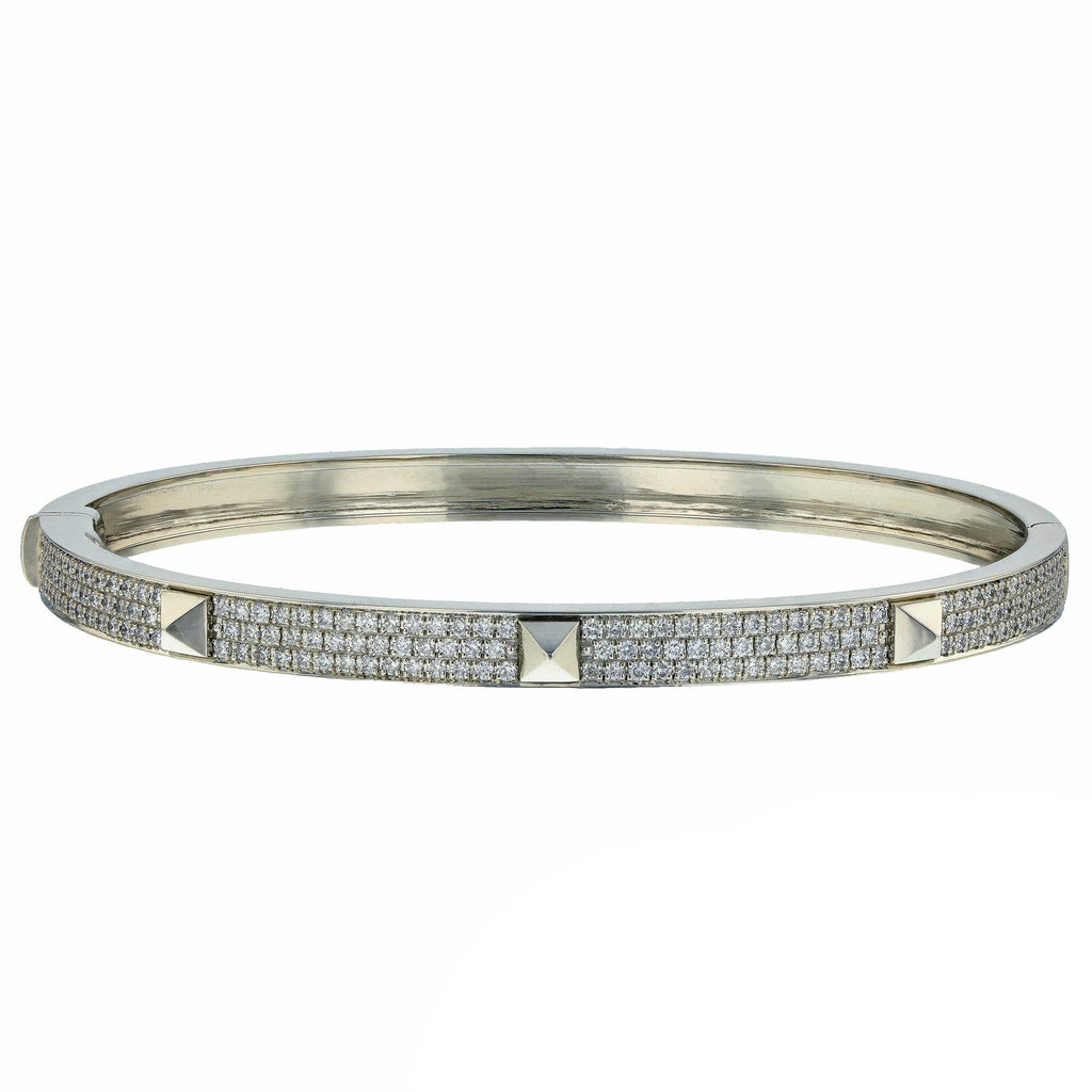 18K Collier De Chien Diamond Hermes Bracelet