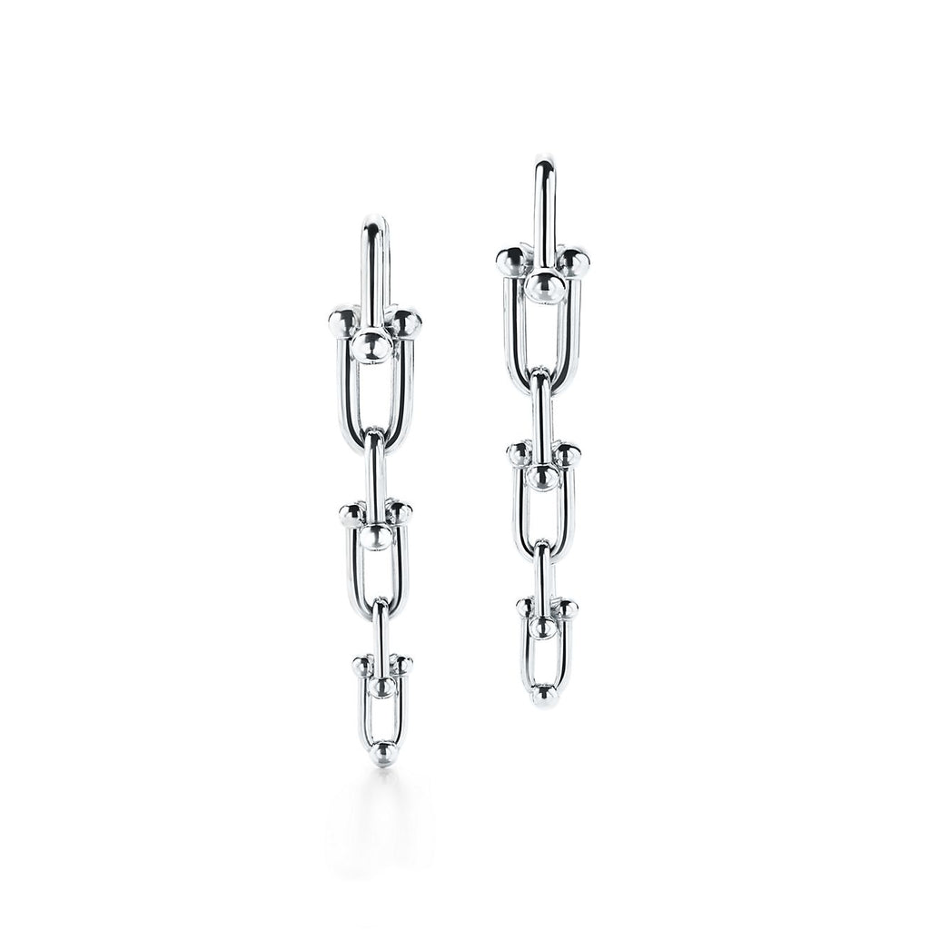 18K Tiffany HardWear Graduated Link Earrings