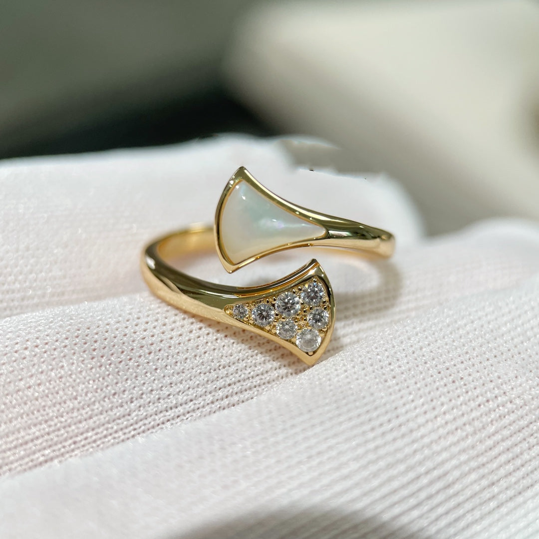 Bvlgari Dream Ring Pink Gold Cubic Zirconia
