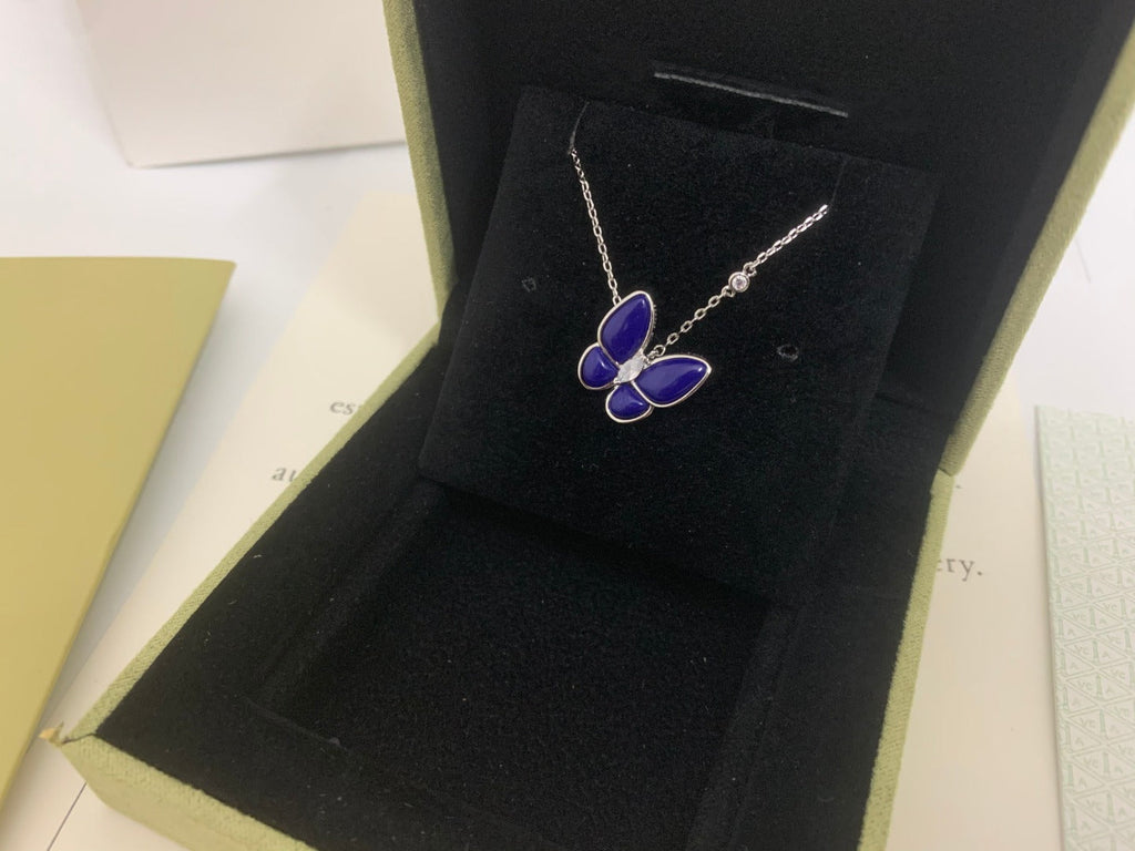 Gucci Blue Butterfly Necklace