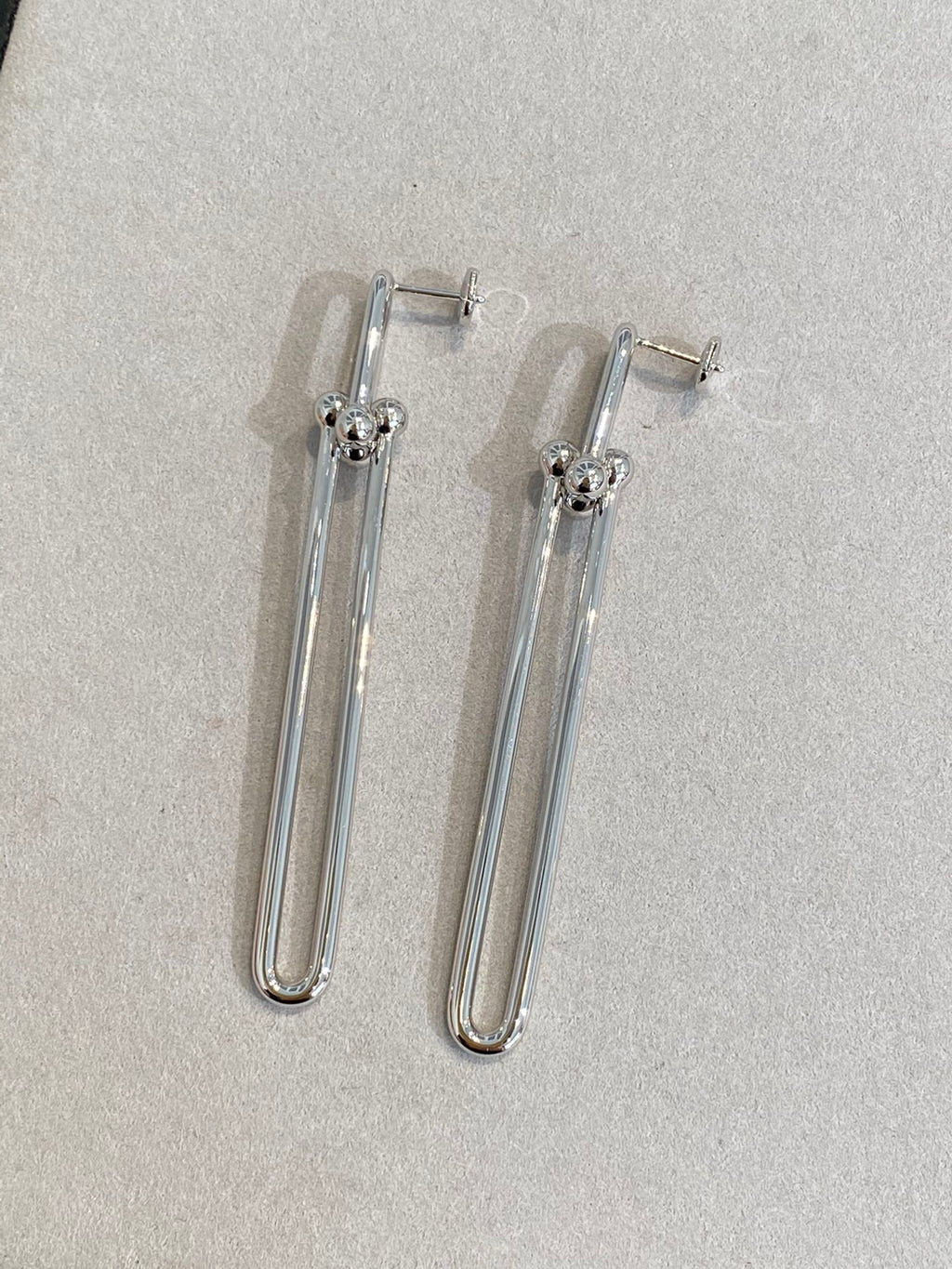 Tiffany Hardwear Double Long Link Earrings