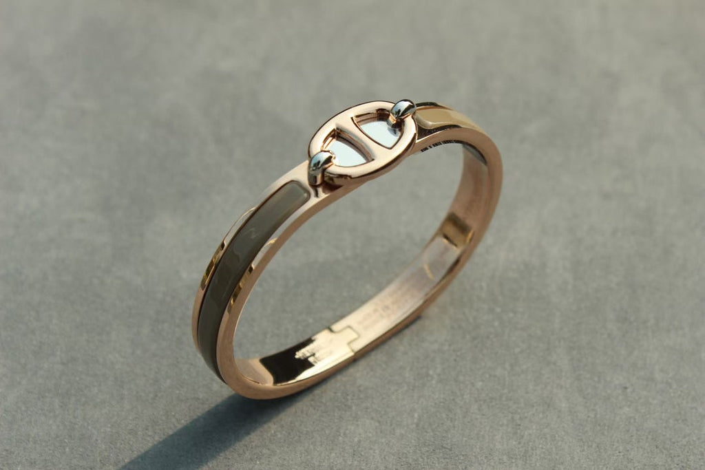Hermes Clic Chaine Pink Gold Bracelet