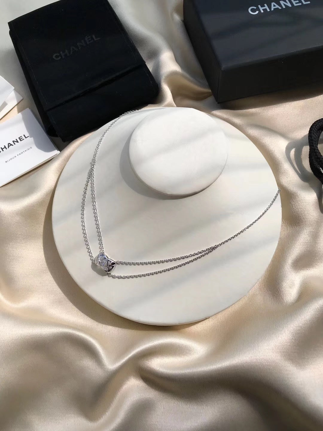 Chanel Crush Silver Cubic Zirconia Necklace