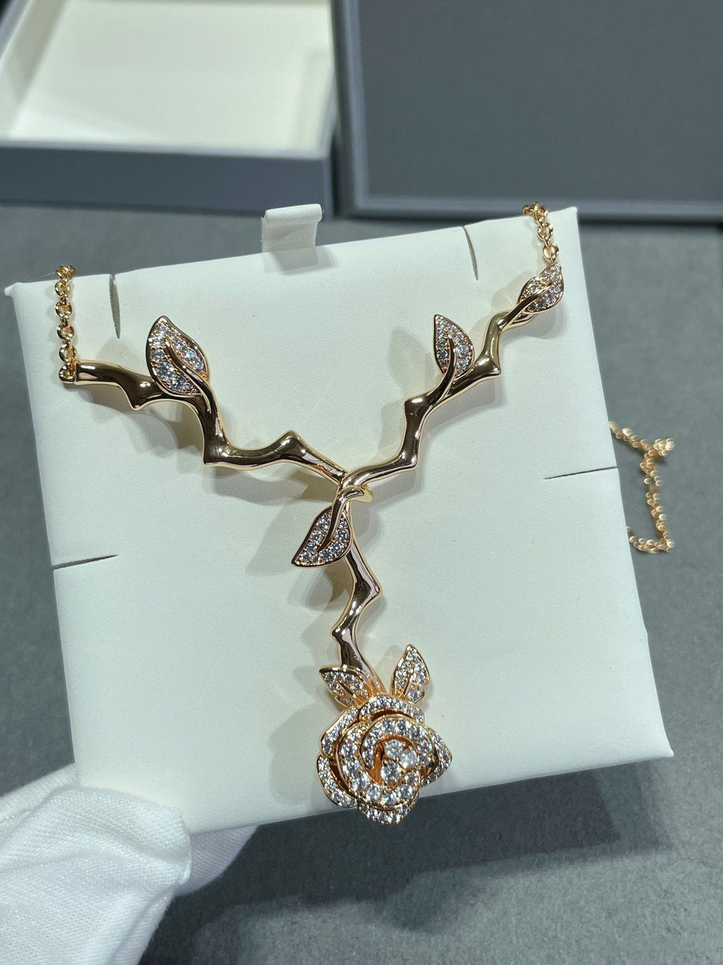 Dior Rose Bagatelle Cubic Zirconia Necklace
