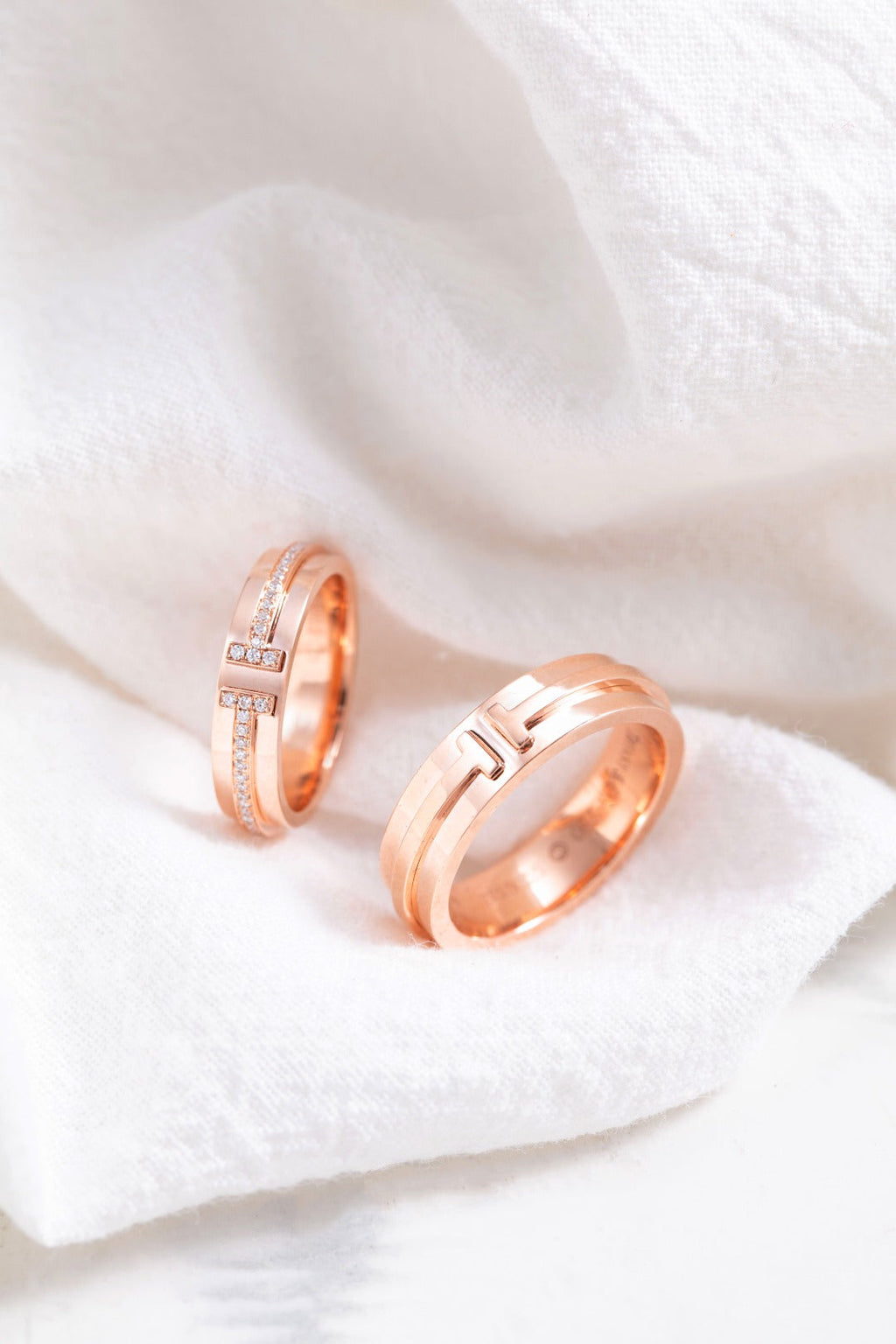 Tiffany T Pink Gold Ring