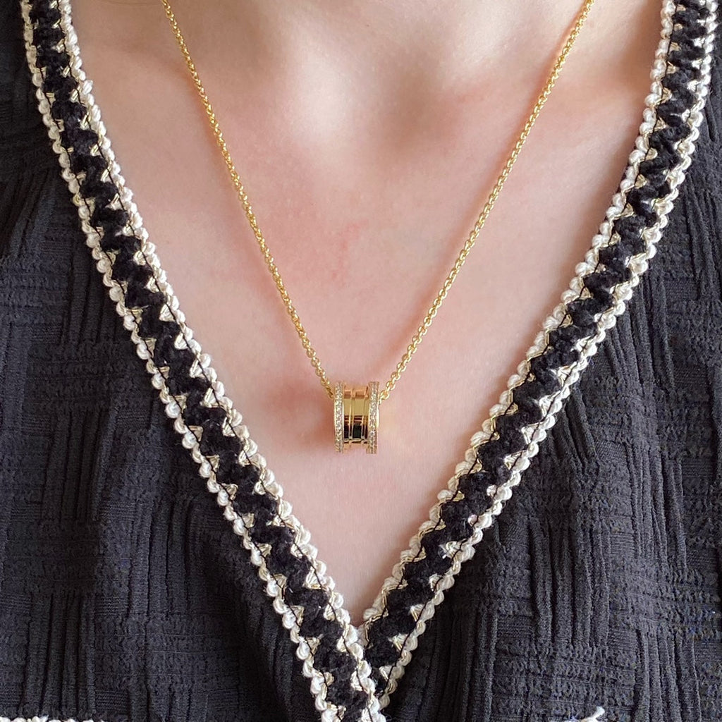 Bvlgari Zero 1 Cubic Zirconia Necklace