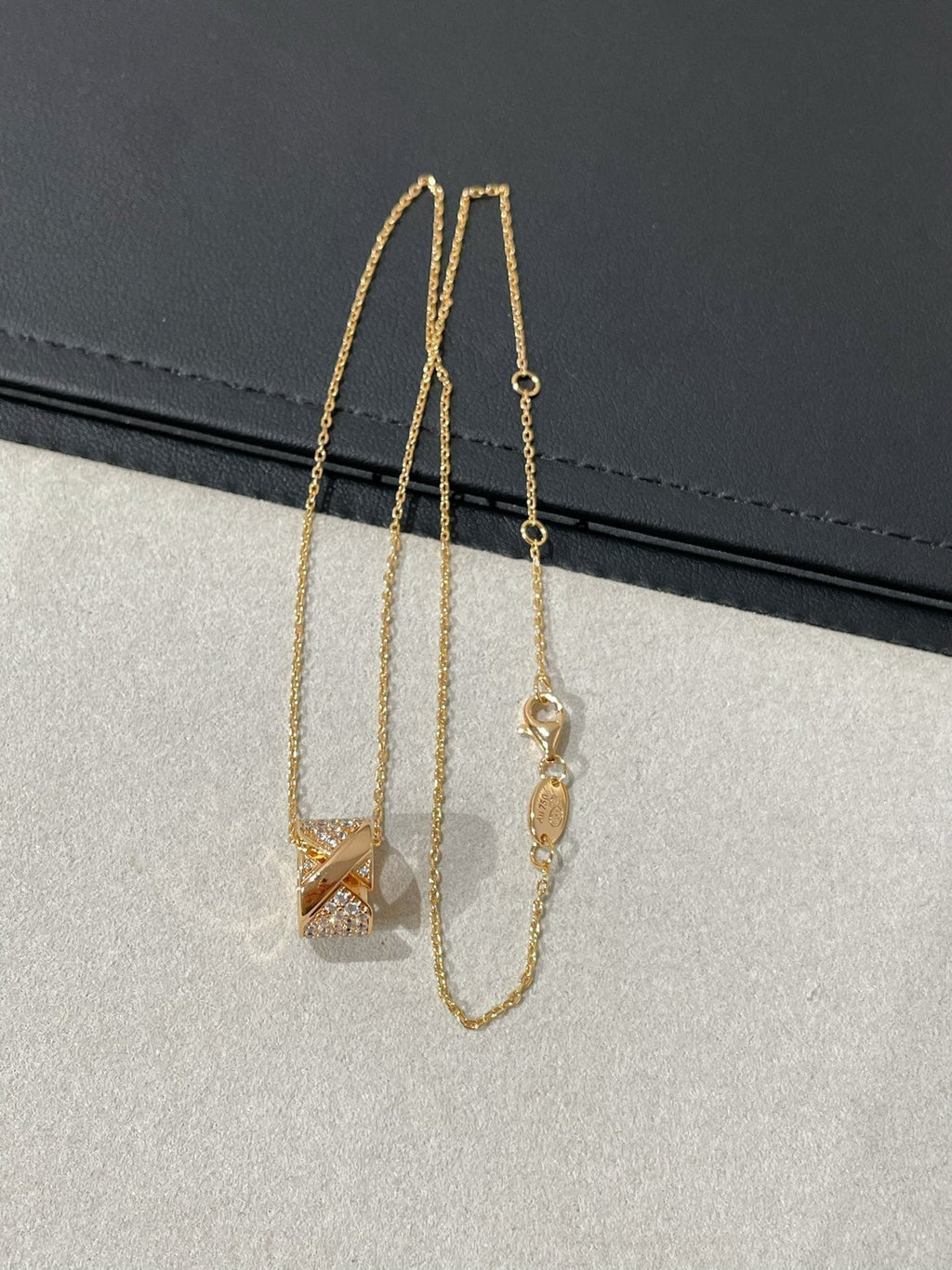 Chaumet Liens Evidence Cubic Zirconia Paved Necklace
