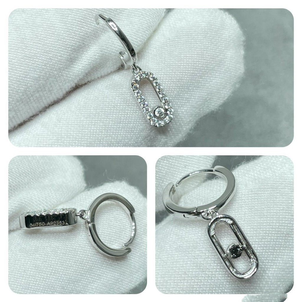 Messika Move Uno Hoop Cubic Zirconia Earrings