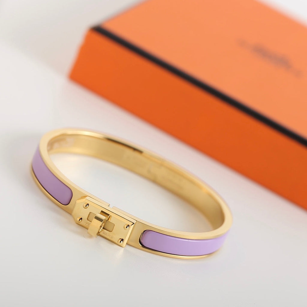 Hermes HM Kelly Purple Bracelet