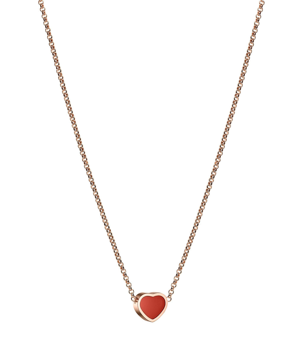 Chopard Heart Pendant Carnelian Necklace