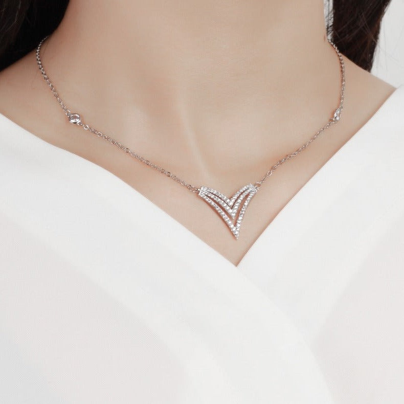 Messika Messik Heart Cubic Zirconia Necklace