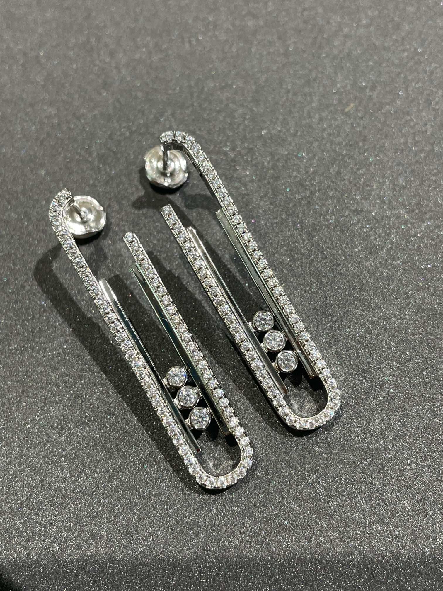 Messika Move 10th PM Earrings Cubic Zirconia