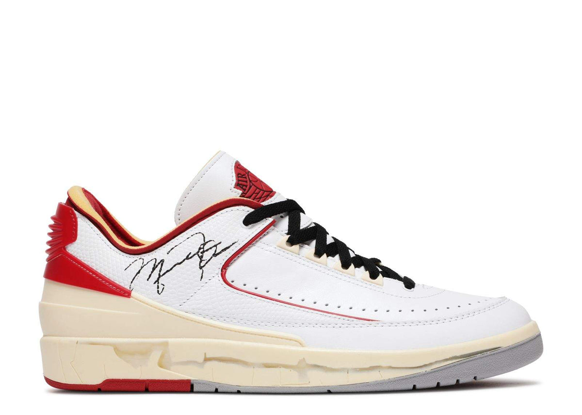 Off-White x Air Jordan 2 Retro Low SP 'White Varsity Red' Sneakers