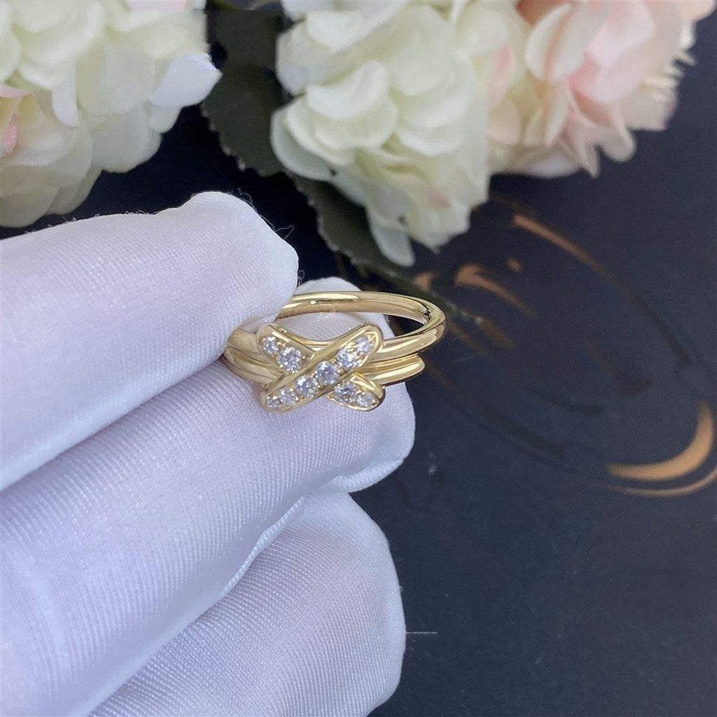 Chaumet Jeux de Gold Cubic Zirconia Ring