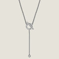 Hermes Finesse Silver Cubic Zirconia Necklace