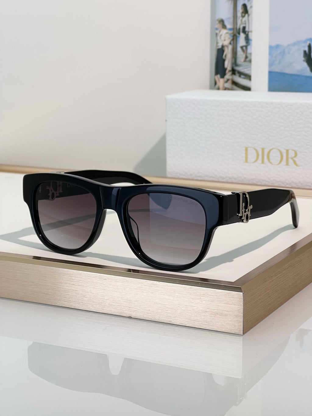 Premium Black Square Sunglasses