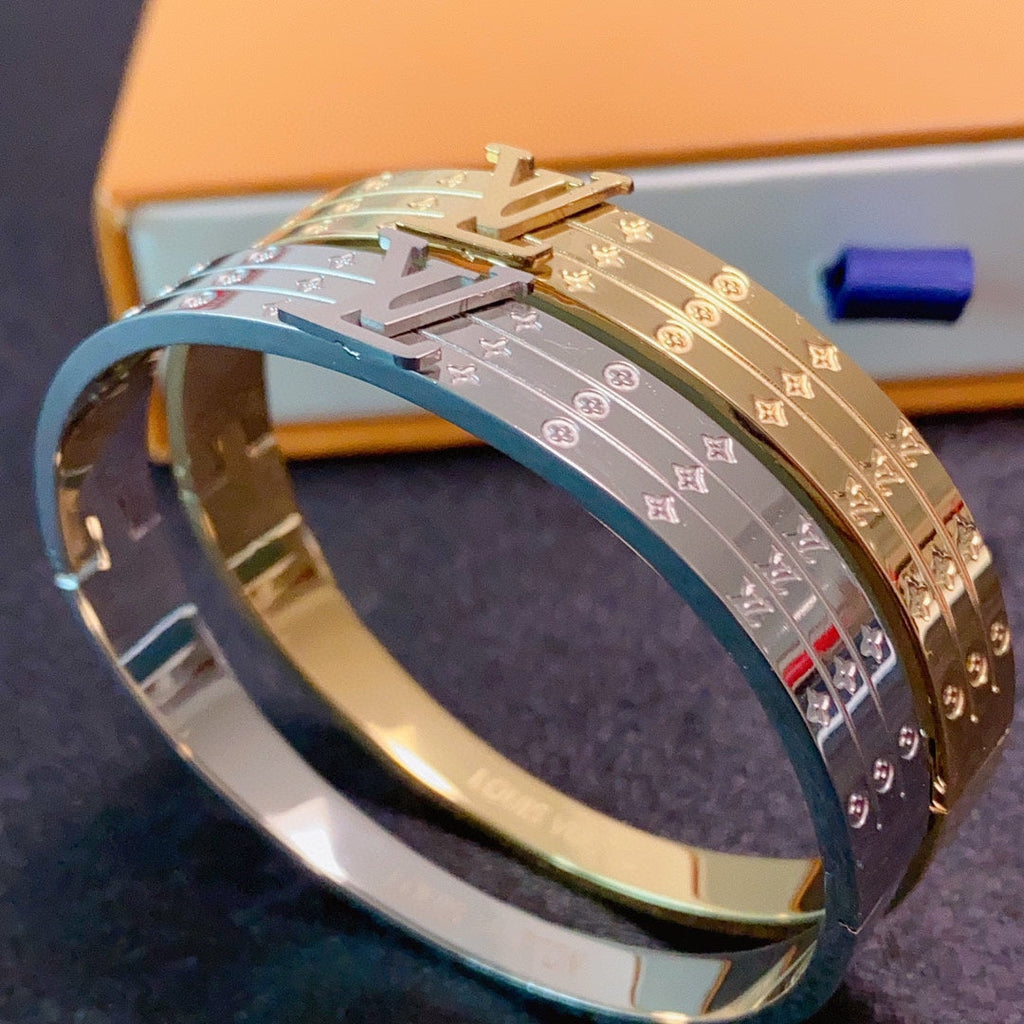 18K Louis Vuitton Vintage Monogram Bracelet