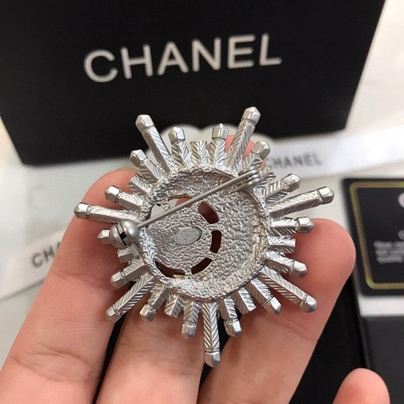 18K  Chanel Crystal Brooch