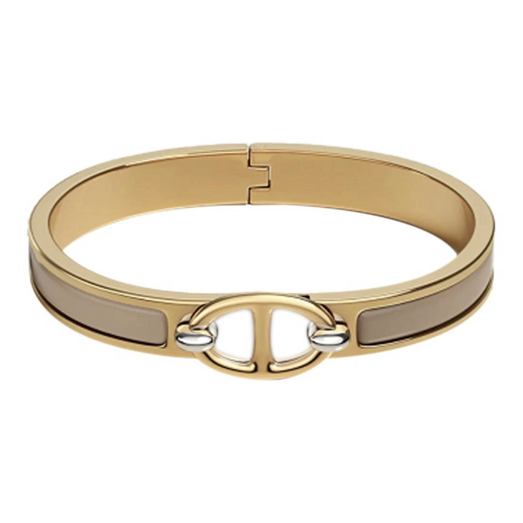 18K Mini Clic Chaine D'ancre Hermes Bracelet
