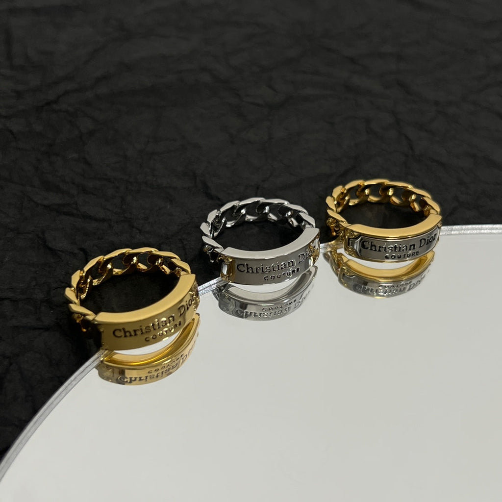 18K Dior Couture Chain Link Ring