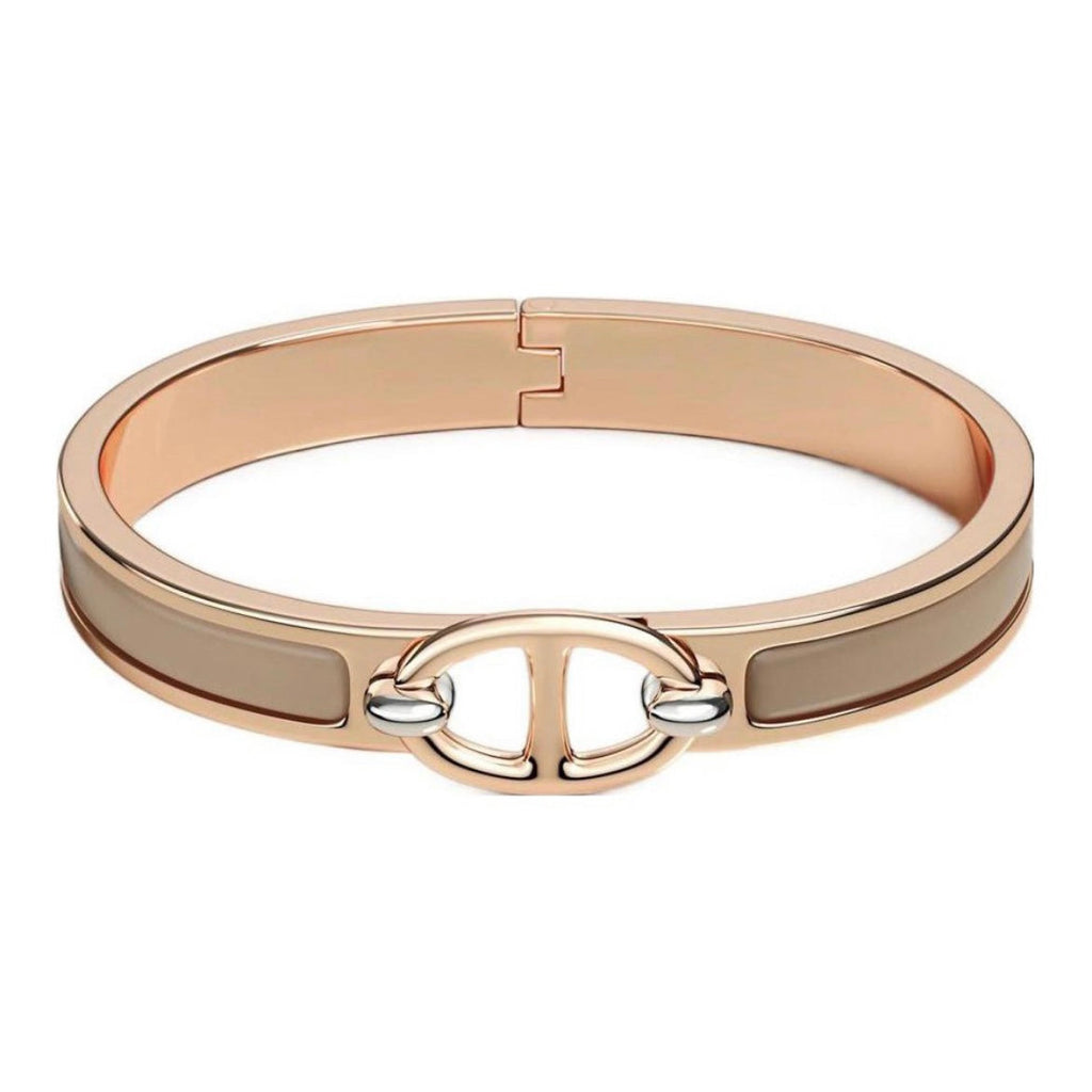 18K Mini Clic Chaine D'ancre Hermes Bracelet