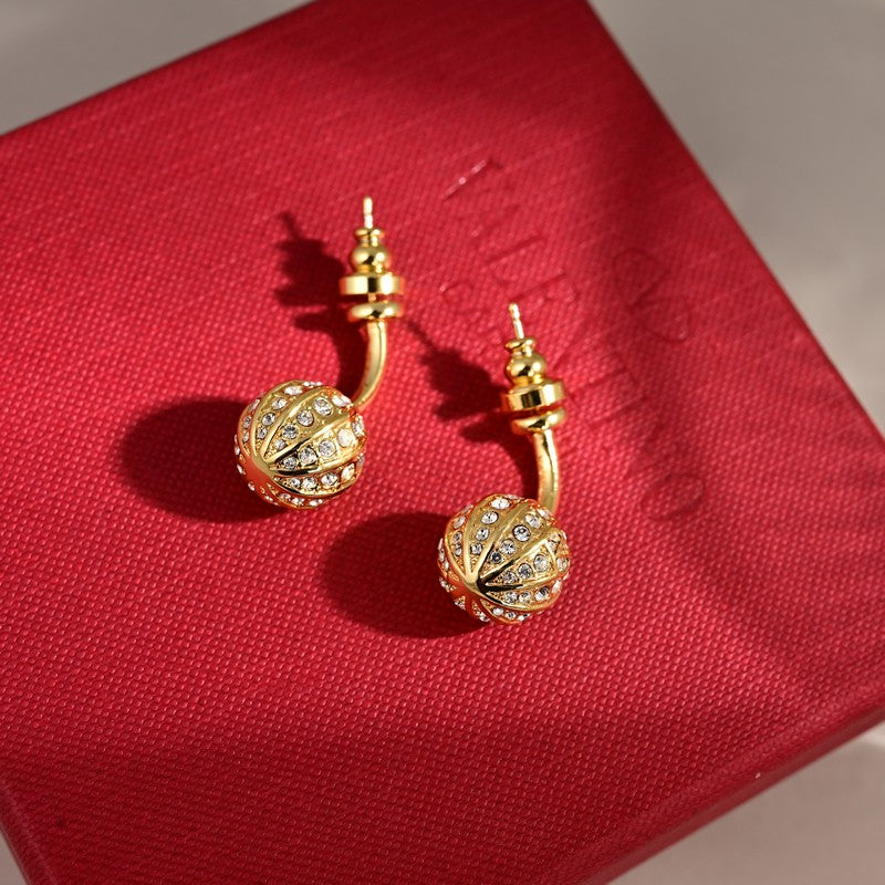 18K Valentino Diamond Earrings
