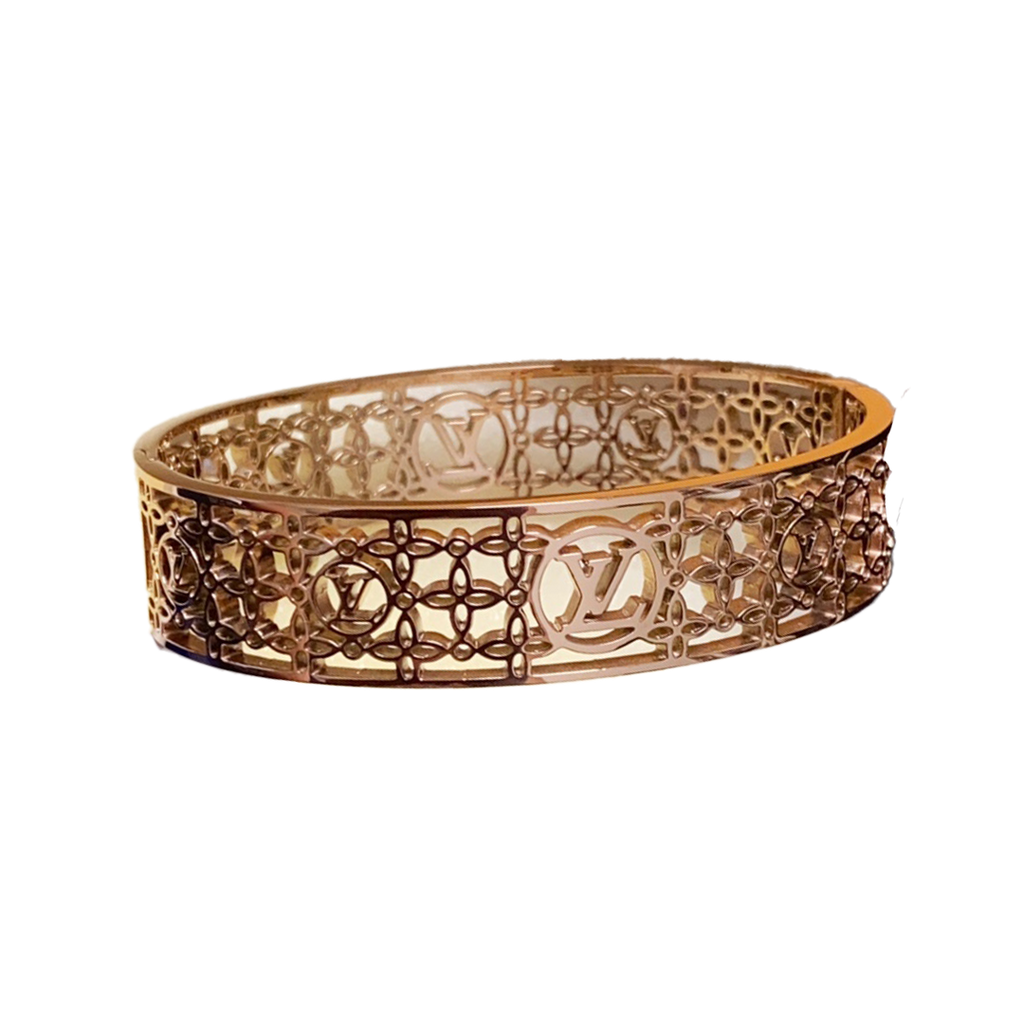 18K Louis Vuitton Cuff Chains Bracelet