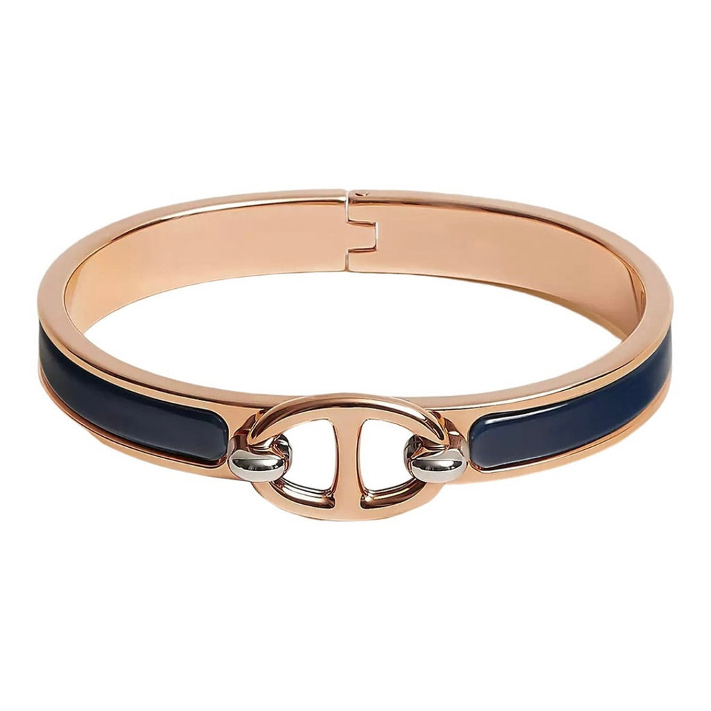 18K Mini Clic Chaine D'ancre Hermes Bracelet
