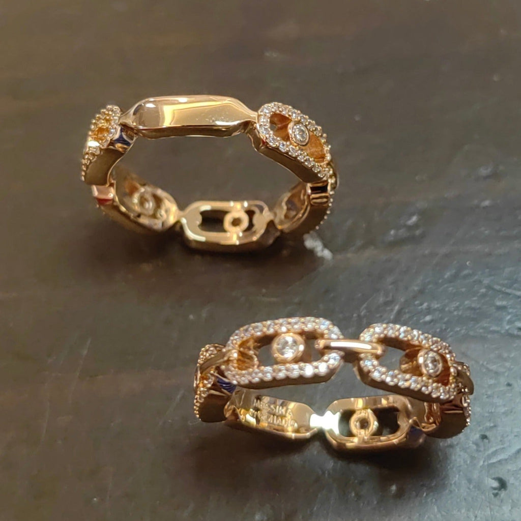 Messika Move Link Paved Cubic Zirconia Ring