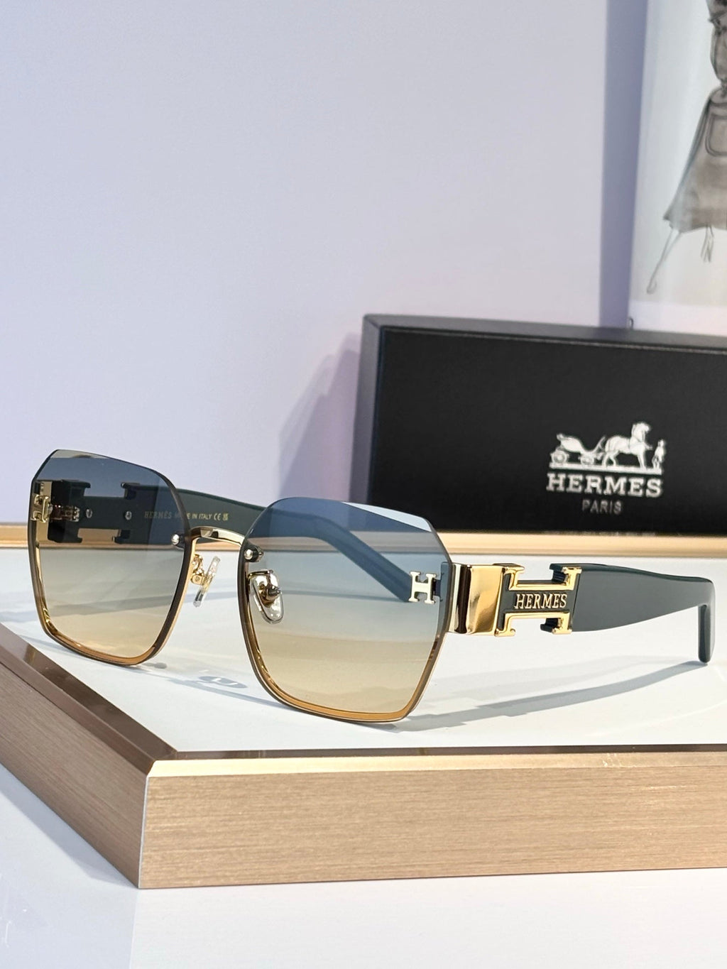 HERMES Sunglasses-H8026