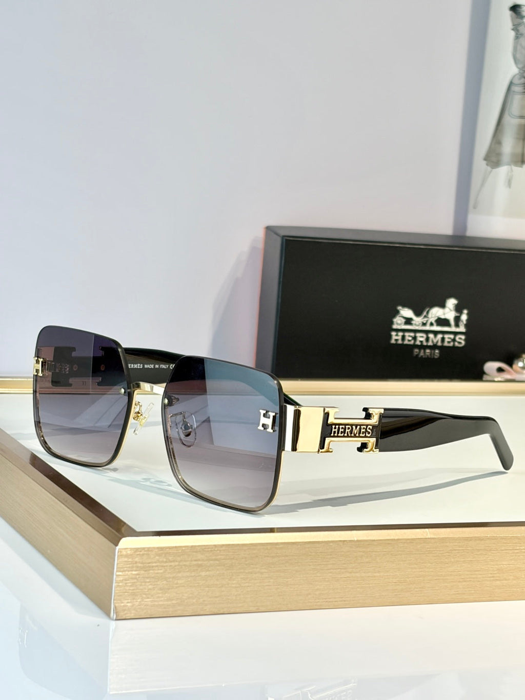 HERMES Sunglasses-H8021